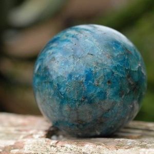 Stunning Blue Apatite Sphere 72mm